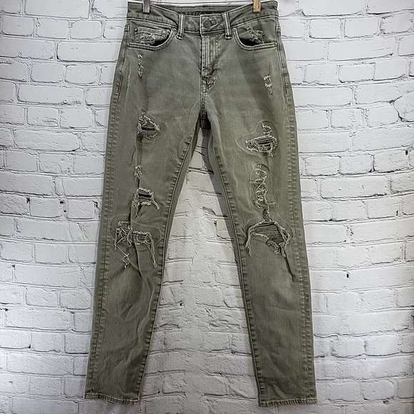 American Eagle Outfitters Other - American Eagle Jeans Mens Sz 28X32 Gray Skinny Distressed Destroyed